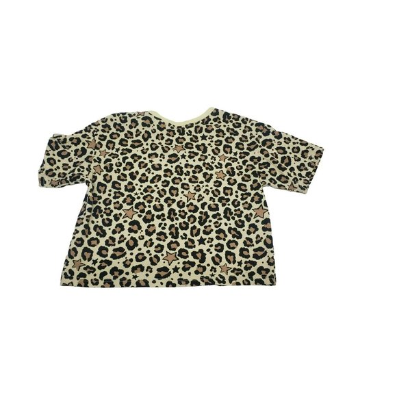 Girls Converse Leopard print t-shirt, Large, Crop top Style, like new - Picture 5 of 7